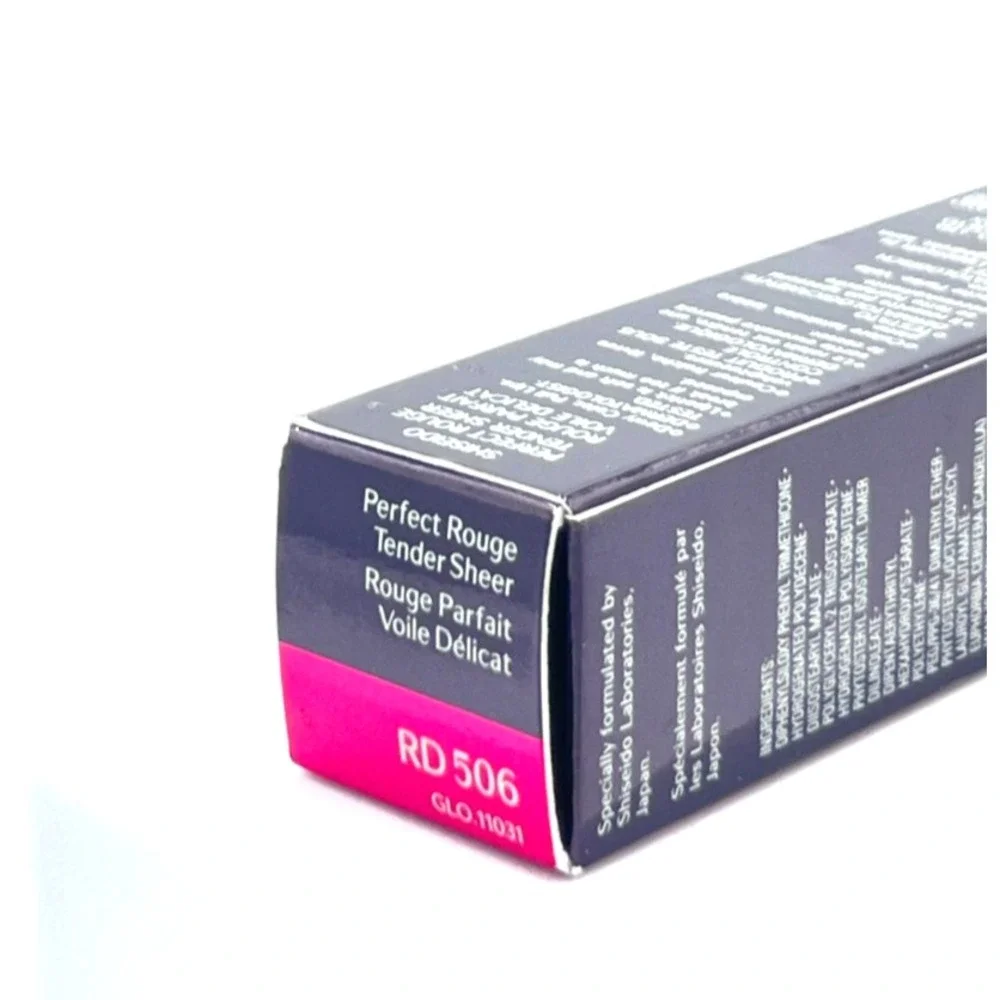 Shiseido Perfect Rouge‎ Tender Sheer Lipstick Lip Color Shade RD506 0.14oz